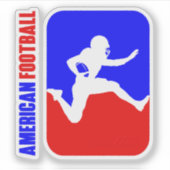 Amerikaans football | 3"x 3" — Glanzend transparan Sticker (Voorkant)