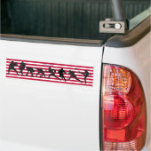 Amerikaans Football afbeelding voor Bumpersticker (Op Truck)