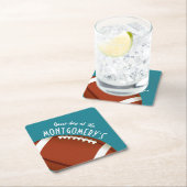 Amerikaans Football Aqua Kartonnen Onderzetters (Insitu)