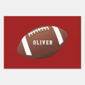 Amerikaans Football Ball Pattern Kinder Inpakpapier Vel (Voorkant)