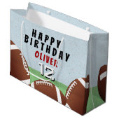 Amerikaans Football Balls Kinder Happy Birthday Groot Cadeauzakje (Voorkant Gekanteld)