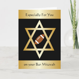 Amerikaans Football Bar Mitzvah Kaart