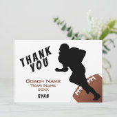 Amerikaans Football Bedankt Coach Kaart (Staand voorkant)