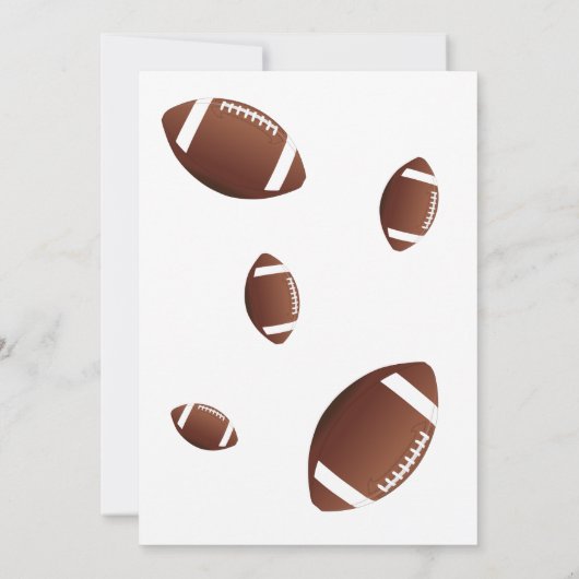 Amerikaans Football Bedankt Coach Kaart (Achterkant)