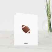 Amerikaans Football Bedankt Coach Kaart (Achterkant)