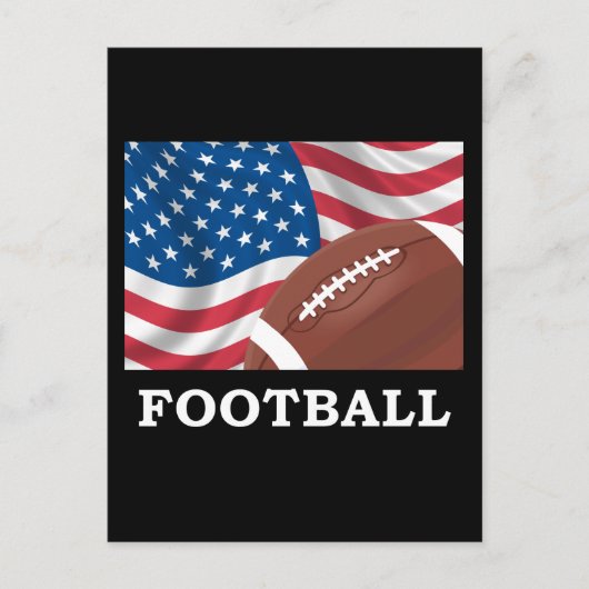 Amerikaans Football Briefkaart (Voorkant)