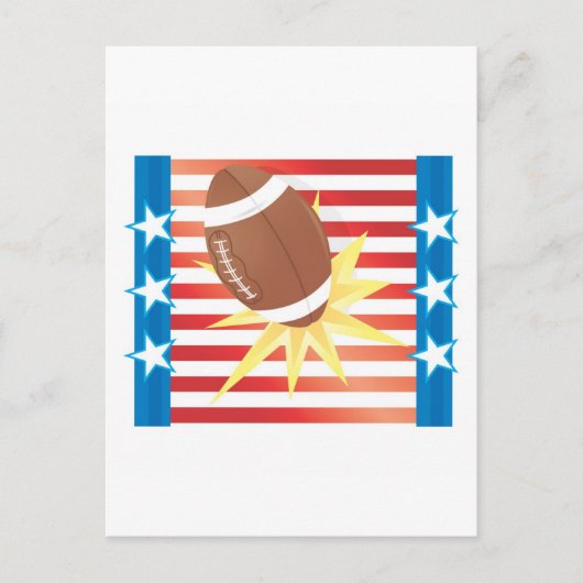 Amerikaans Football Briefkaart (Voorkant)