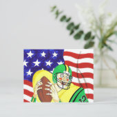 Amerikaans Football Briefkaart (Staand voorkant)
