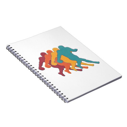 Amerikaans football cadeau voor liefhebbers van fo notitieboek (Rechterzijde)