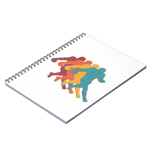 Amerikaans football cadeau voor liefhebbers van fo notitieboek (Linkerzijde)