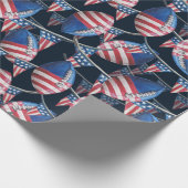 Amerikaans football cadeaupapier (Hoek)