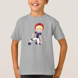 Amerikaans Football, Cute Boy, Blond Hair, Rugby T-shirt