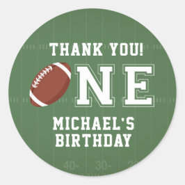 Amerikaans Football Dank u Ronde Sticker
