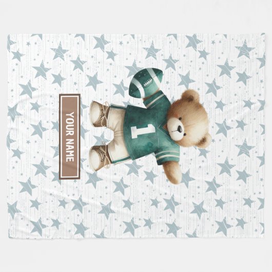 Amerikaans Football Deken voor Peuter Verjaardag (Voorkant (Horizontaal))