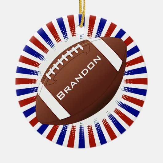 Amerikaans Football Design Ornament (Voorkant)