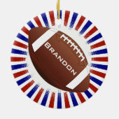Amerikaans Football Design Ornament (Achterkant)