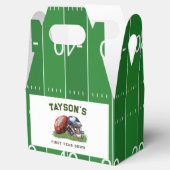 Amerikaans Football Eerste Jaar Down 1st Verjaarda Bedankdoosjes (Geopend)