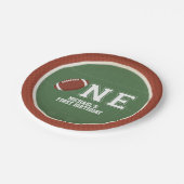 Amerikaans Football Eerste Verjaardag Papieren Bordje (Gekanteld)