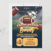 Amerikaans Football Einde van het Seizoen Banket Kaart (Voorkant)