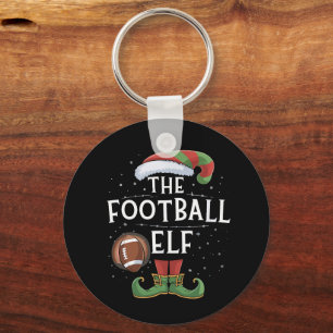 Amerikaans Football Elf Familie Matching Christmas Sleutelhanger