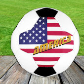  Amerikaans Football en Amerikaanse vlag/sport Voetbal