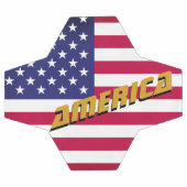  Amerikaans Football en Amerikaanse vlag/sport Voetbal (Enkel)