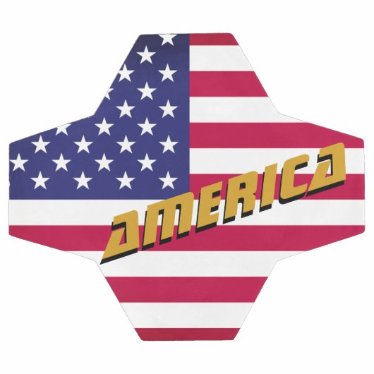  Amerikaans Football en Amerikaanse vlag/sport Voetbal (Enkel)