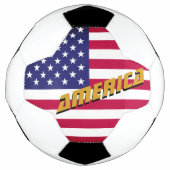  Amerikaans Football en Amerikaanse vlag/sport Voetbal (Voorkant)