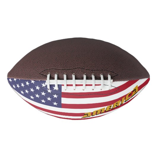 Amerikaans Football en Amerikaanse vlag / Verenigd (Voorkant)