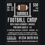 Amerikaans Football- en Goal Football Camp Adverte Flyer<br><div class="desc">Amerikaans Football & Goal,  Football kamp Adverteren broers door de Visitekaartje winkel.</div>