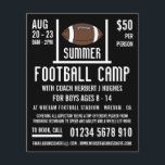 Amerikaans Football- en Goal Football Camp Adverte Flyer<br><div class="desc">Amerikaans Football & Goal,  Football kamp Adverteren broers door de Visitekaartje winkel.</div>