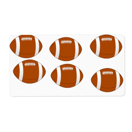amerikaans football etiket (Voorkant)