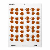 amerikaans football etiket (Full Sheet)