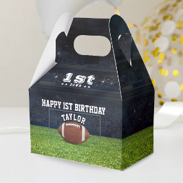 Amerikaans Football Field Happy 1st Verjaardagsfee Bedankdoosjes