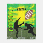 Amerikaans Football 🏈 Fleece Deken (Voorkant)