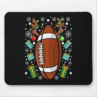 Amerikaans Football Funny Kerstrendierendamma Li Muismat