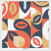 Amerikaans Football Geometric Pattern Sticker (Vel)