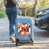 Amerikaans Football Geometric Pattern Sticker (Koffer Insitu)