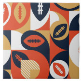Amerikaans Football Geometric Pattern Tegeltje (Voorkant)