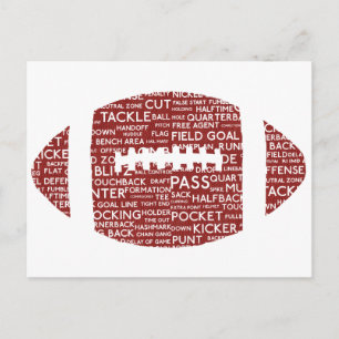 amerikaans football giften briefkaart