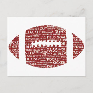 amerikaans football giften briefkaart