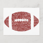 amerikaans football giften briefkaart (Voorkant)