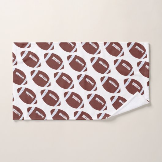 Amerikaans Football Gridiron Ball Pattern Bad Handdoek (Handdoek)