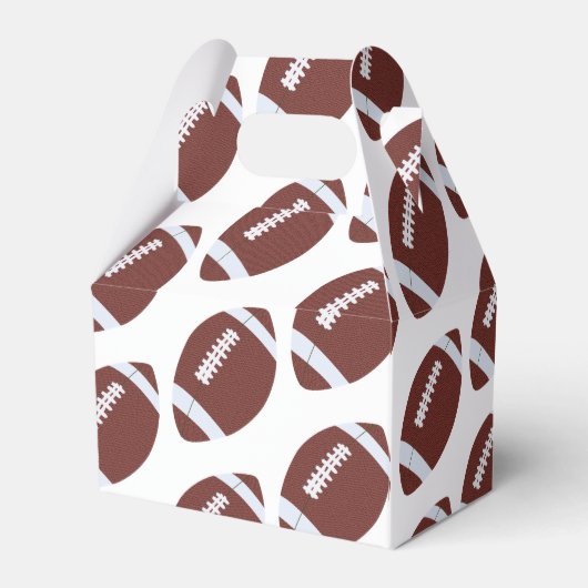 Amerikaans Football Gridiron Ball Pattern Bedankdoosjes (Achterkant)