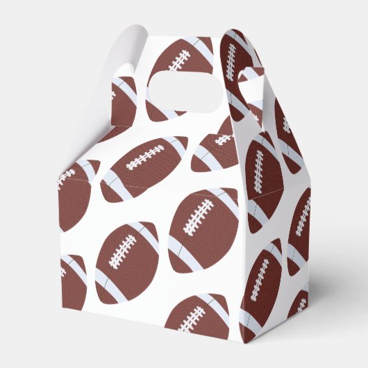 Amerikaans Football Gridiron Ball Pattern Bedankdoosjes (Voorkant Zijde)