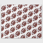 Amerikaans Football Gridiron Ball Pattern Cadeaupapier (Vlak)