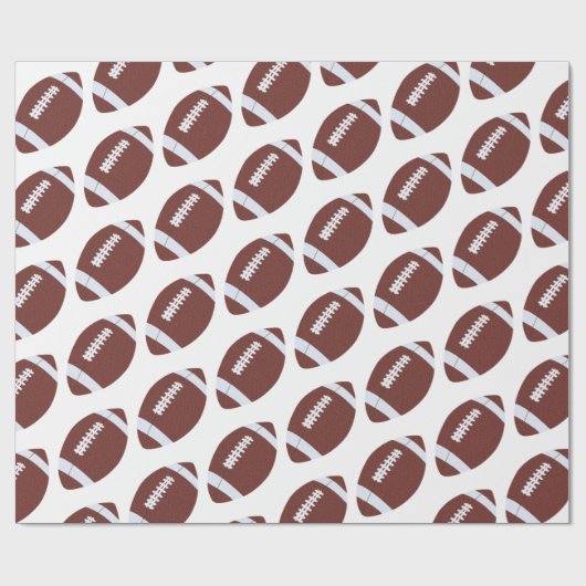 Amerikaans Football Gridiron Ball Pattern Cadeaupapier (Vlak)