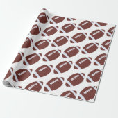 Amerikaans Football Gridiron Ball Pattern Cadeaupapier (Uitgerold)