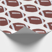 Amerikaans Football Gridiron Ball Pattern Cadeaupapier (Hoek)