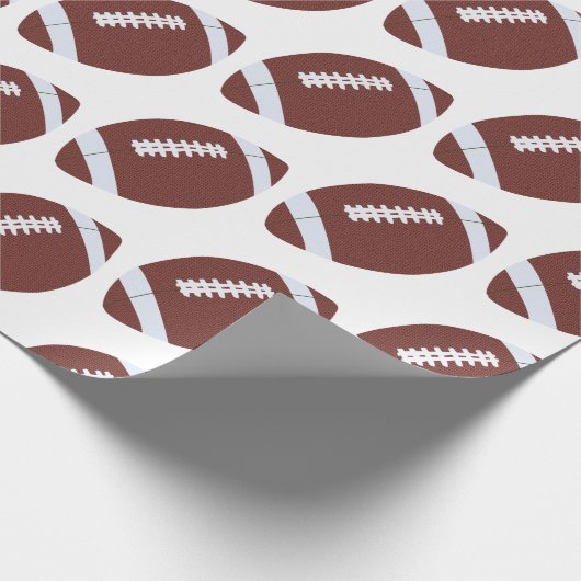 Amerikaans Football Gridiron Ball Pattern Cadeaupapier (Hoek)